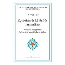 Tinta Könyvkiadó Egybeírás és különírás munkafüzet tankönyv