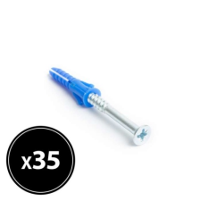  Tipli + csavar - 6 x 30 mm - 35 db / csomag barkácsolás, csiszolás, rögzítés