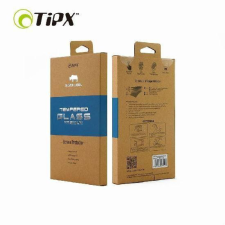 TipX iPhone 6 6S (4,7&quot;) fekete prémium 0,3mm előlapi üvegfólia mobiltelefon kellék
