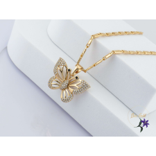  Tira antiallergén pillangós nyaklánc-18K nyaklánc