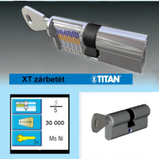 Titán XT 30X30 nikkel, 3 kulccsal zár és alkatrészei