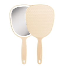 Titania Titania kézi kozmatikai tükör nyeles 1530 L, Bézs fodrászkellék