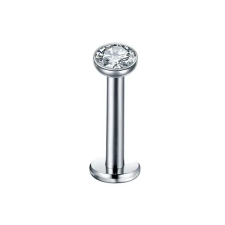  Titanium Labret Ezüst Színű Piercing Kővel egyéb ékszer