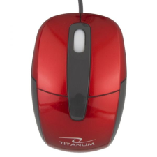 Titanium TM108R Barracuda Wired Mouse Red egér