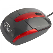 TITANUM BARRACUDA 3D USB vezetékes optikai egér (fekete) egér