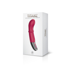 TITANZ 7" SILICONE RECHARGEABLE VIBRATOR IN PINK vibrátorok