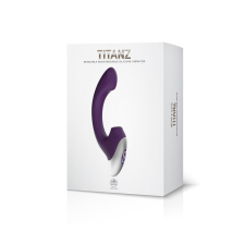  TITANZ 8" SILICONE RECHARGEABLE VIBRATOR IN PURPLE vibrátorok
