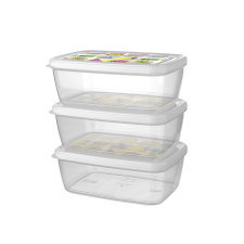 Titiz Iris aria tárolódoboz szett 3 darabos, 3x850ml ap-9257 uzsonnás doboz