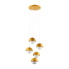 TK Lighting Bono sárga függesztett lámpa (TK-10268) E27 5 izzós IP20