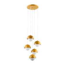TK Lighting Bono sárga függesztett lámpa (TK-10268) E27 5 izzós IP20 világítás