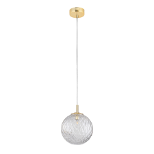 TK Lighting Cadix átlátszó-arany függesztett lámpa (TK-4609) G9 1 izzós IP20 világítás