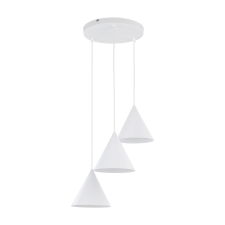 TK Lighting Cono fehér függesztett lámpa (TK-10012) E27 3 izzós IP20 világítás