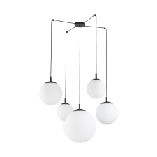 TK Lighting Esme fehér-fekete függesztett lámpa (TK-4791) E27 5 izzós IP20 világítás