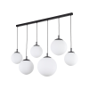 TK Lighting Esme fehér-fekete függesztett lámpa (TK-4792) E27 6 izzós IP20