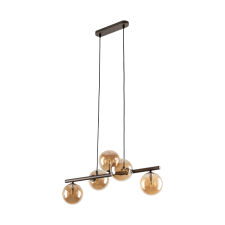 TK Lighting Estera barna függesztett lámpa (TK-6105) G9 5 izzós IP20 világítás