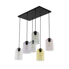 TK Lighting Molly átlátszó-színes függesztett lámpa (TK-10302) E27 6 izzós IP20 világítás
