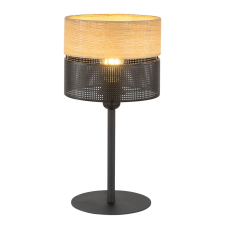 TK Lighting Nicol fekete-barna asztali lámpa (TK-5124) E27 1 izzós IP20 világítás