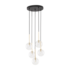 TK Lighting Nilos átlátszó-arany függesztett lámpa (TK-5943) G9 5 izzós IP20 világítás