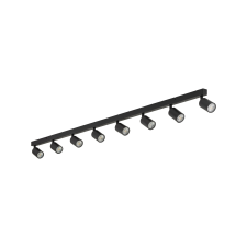 TK Lighting Top fekete mennyezeti spotlámpa (TK-6179) GU10 8 izzós IP20 világítás