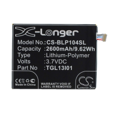  TLG13I01 Akkumulátor 2600 mah mobiltelefon akkumulátor