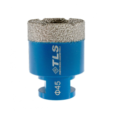  TLS COBRA-PRO Gyémánt lyukfúró 45 mm sarokcsiszolóra száraz / vizes kék