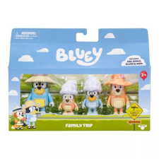 TM Toys Bluey: Családi utazás játékkészlet - 4 db-os játékfigura