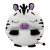 TM Toys Happy Nappers: 2 az 1-ben hálózsák és párna - Zinnia zebra, 137 cm