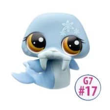 TM Toys Littlest pet shop: játékfigura #17 - rozmár játékfigura