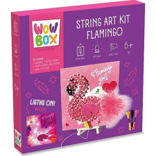 TM Toys Wow Box Világító csomózó képkészítő készlet - Flamingó (5904754609302) kreatív és készségfejlesztő