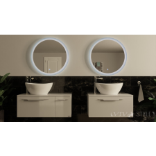 TMP LUX Touch fürdőfürdőszobai tükör - KEREK - led világítással - érintő kapcsolóval - Ø 80 cm fürdőszoba bútor