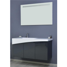 TMP SMYRNA 120 fali függesztett fürdőszobabútor - ANTRACIT - Akrivit mosdóval 120 cm fürdőszoba bútor