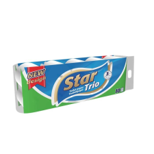 . Toalettpapír, 3 rétegű, 10 tekercses,  Star Trio higiéniai papíráru