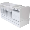 TODI Bianco kombi Kiságy pelenkázó komóddal 70x120cm #fehér