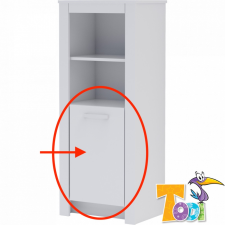 TODI Todi White Bunny – ajtó ( keskeny nyitott polcos szekrényhez) bútor