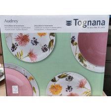 TOGNANA Audrey 18 részes kerámia étkészlet tányér és evőeszköz