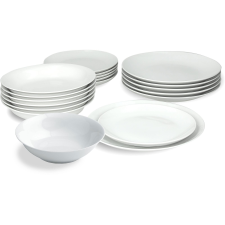 TOGNANA Étkészlet 19 db METROPOL BIANCO (ME070190000) tányér és evőeszköz