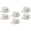 TOGNANA MADISON POESIA teáscsészekészlet csészealjjal, 6 db, 260 ml