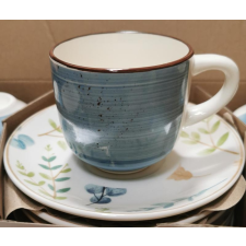 TOGNANA Metropolis Gaia porcelán teás/cappuccinos készlet, 6+6 db ajándéktárgy