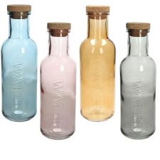 TOGNANA POP üveg kulacs kupakkal, 1 l palack, üveg