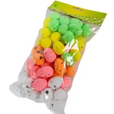  Tojás hungarocell 3,5cm pasztell mix 60db-os dekorációs kellék