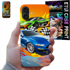TOK ALMA IPHONE 16 PLUS - SZUPER AUTÓK VERSENYAUTÓK GYEREKEKNEK tok és táska