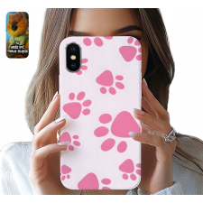 TOK ALMA IPHONE XS MAX - KUTYA RÓZSASZÍN MANCS MANCSOK NŐI MINTÁK tok és táska