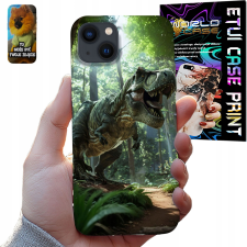 TOK APPLE IPHONE 13-HOZ - DINOSZAURUSZ DÍNÓ DIZÁJN FIÚNAK + ÜVEG tok és táska