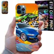  TOK APPLE IPHONE 13 PRO MAX-HOZ - SZUPER AUTÓK VERSENYZŐS DIZÁJN GYEREKEKNEK tok és táska