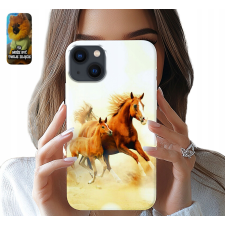  TOK APPLE IPHONE 14 - LÓ ARANYOS ÁLLATOS MINTÁK + ÜVEG tok és táska