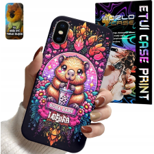TOK APPLE IPHONE X / XS KÉSZÜLÉKHEZ - ARANYOS CAPYBARA ÁLLATOS MINTÁK tok és táska