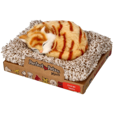 Tökéletes Petzzz kis vörös csíkos cica plüssfigura
