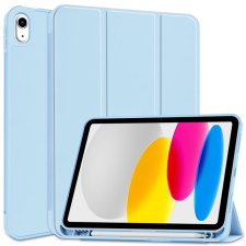 TokShop Apple iPad 10.9 (2022), mappa tok, Apple Pencil tartóval, Smart Case, világoskék tablet tok
