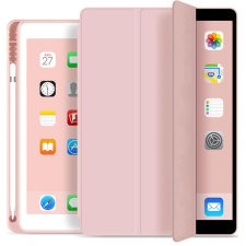 TokShop Apple iPad Air (2020) / iPad Air (2022), mappa tok, Apple Pencil tartóval, Smart Case, rózsaszín tablet tok