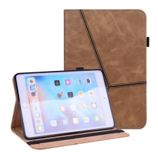 TokShop Apple iPad Mini (2021) (8.3), mappa tok, stand, bőrhatású, koptatott, barna tablet tok